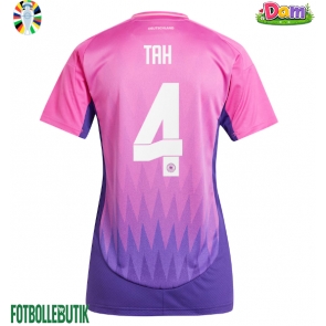 Tyskland Jonathan Tah #4 Bortatröja Kvinnor EM 2024 Kortärmad